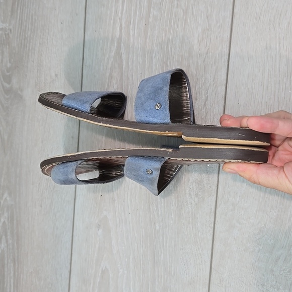 Sam Edelman Women Suede Double Strap Sandals Flats Shoes Sz 8M - Picture 7 of 10